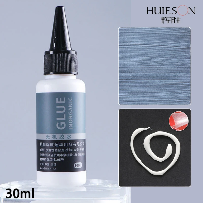 

HUIESON 30 мл неорганический клей для настольного тенниса на водной основе, быстросохнущий высокопрочный нетоксичный резиновый клей для ракеток для пинг-понга