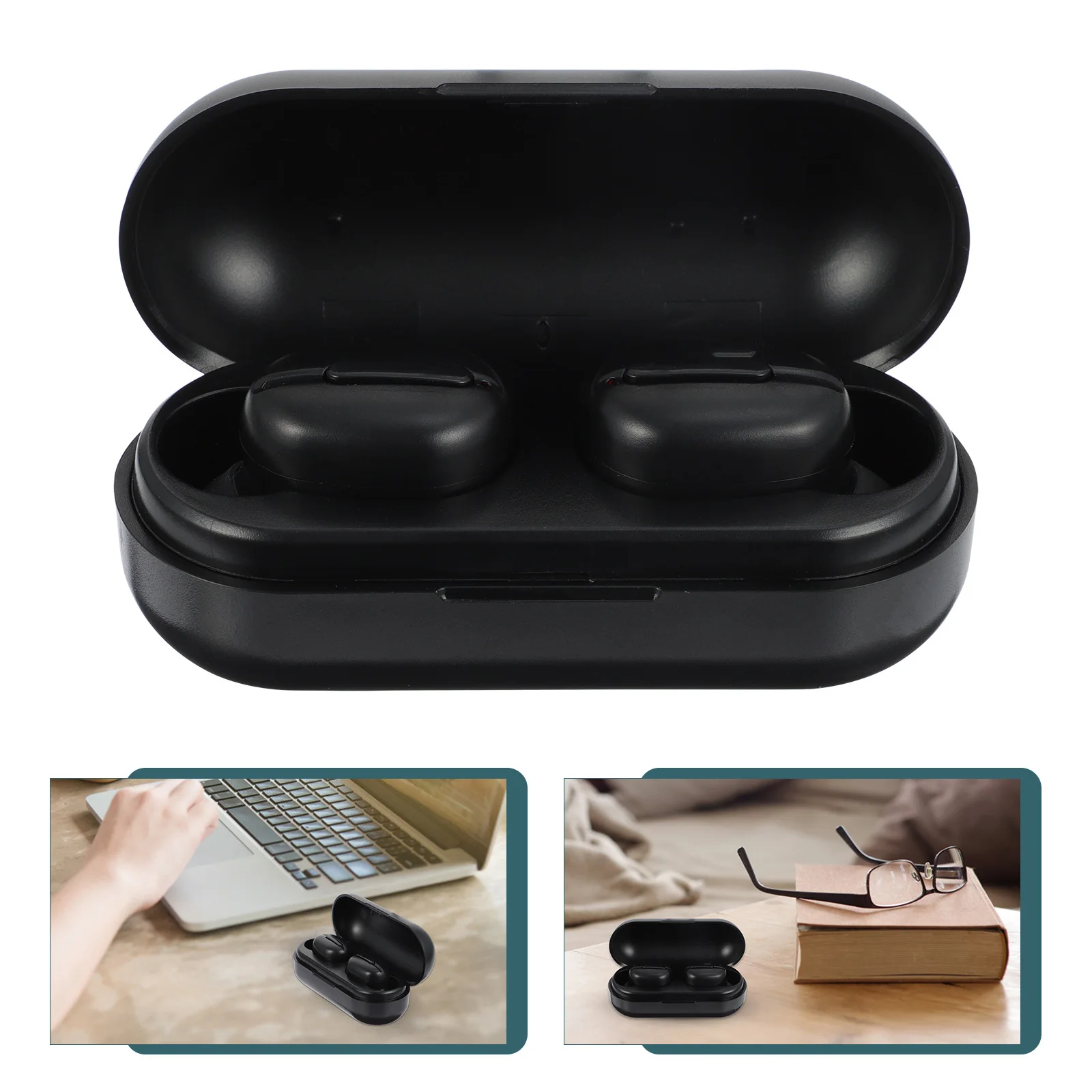 

1Pair Wireless Ear Buds Ergonomic Stable Fit Noise Reduction Wireless Headphones Sports Portable Headset