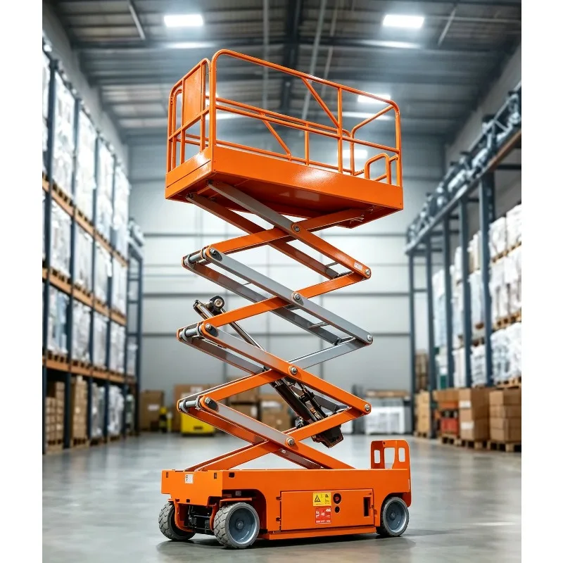 Hot Selling in China 6m 8m 10m 12m 14m Scissor Electric Lift Elevating Platform for High Altitude Work Aerial Work Platform