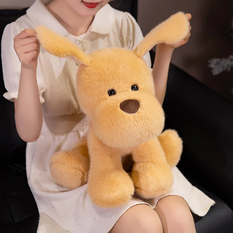 25/35cm 귀여운 만화 강아지 봉제 인형 베개, 귀여운 노랑 흰색 갈색 검정색 금색 봉제 인형, 아이들을 위한 집 꾸미기 선물