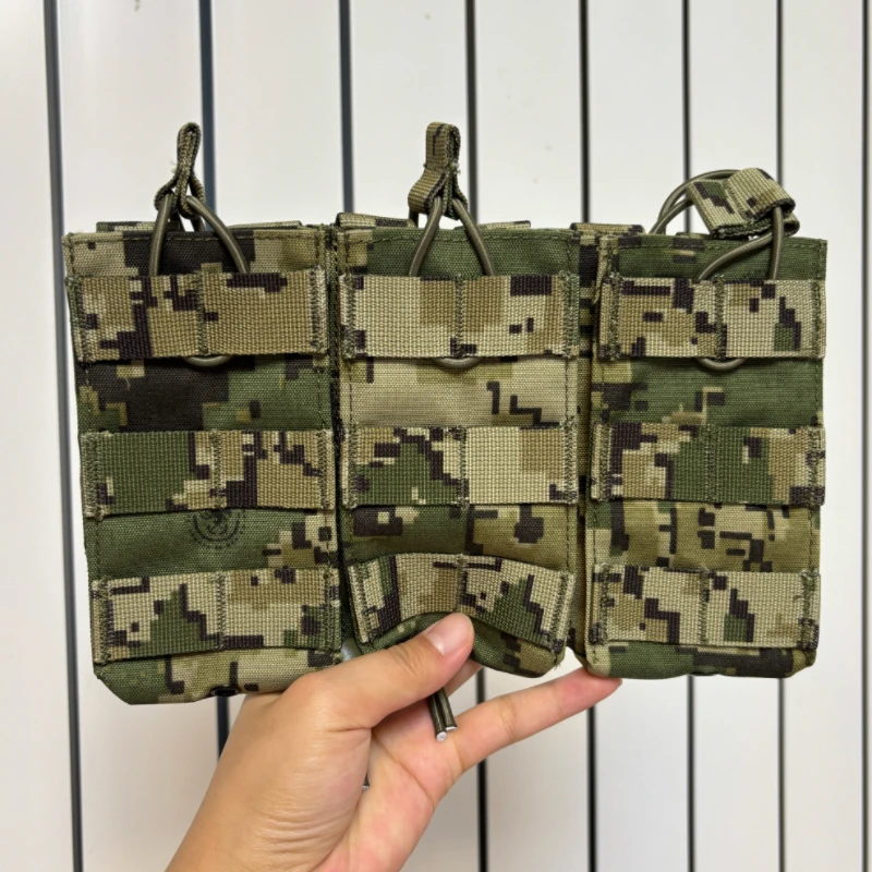 1PC Detachable Anti Infrared Fabric Mexican Digital Camouflage Double Triple Magazine Bag Tactical Waist Seal Pouch