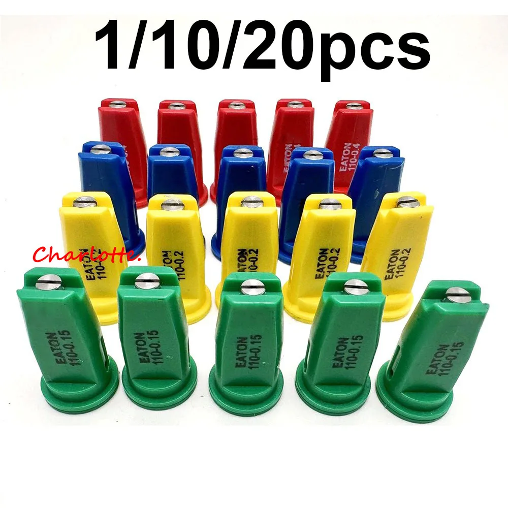1/10/20pcs Agricultural Sprayer High Pressure Windproof Nozzle Fan-Shaped Nozzle Anti-Drift Atomization Stainless Steel Core