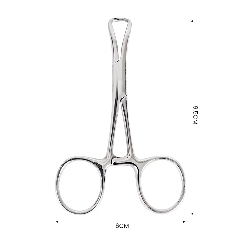 1PC Dental Surgical Tweezers Cloth Towel Clamp Forceps Pointed Napkin Pliers 90mm Stainless Steel Dental Surgical Instruments