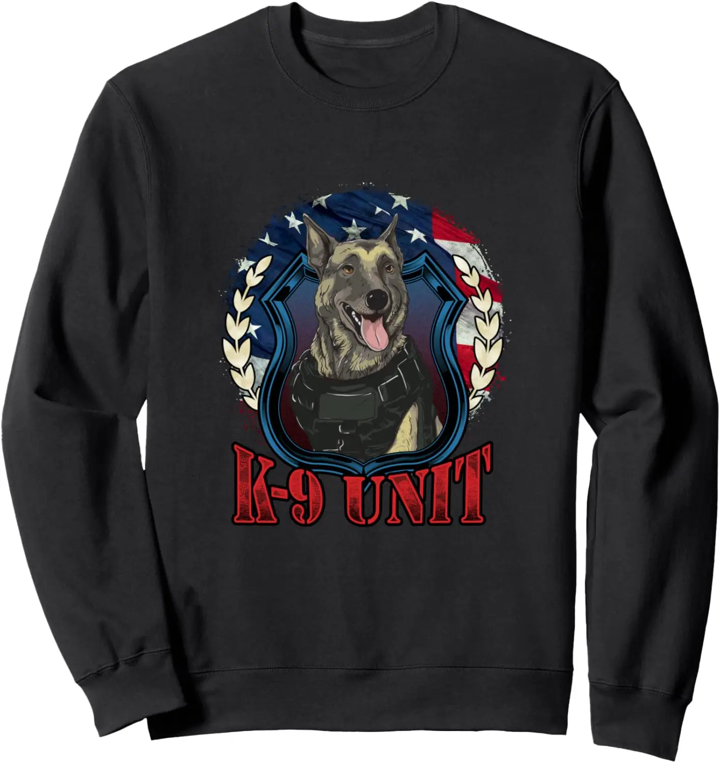 Police K9 Unit American Flag Sweatshirt