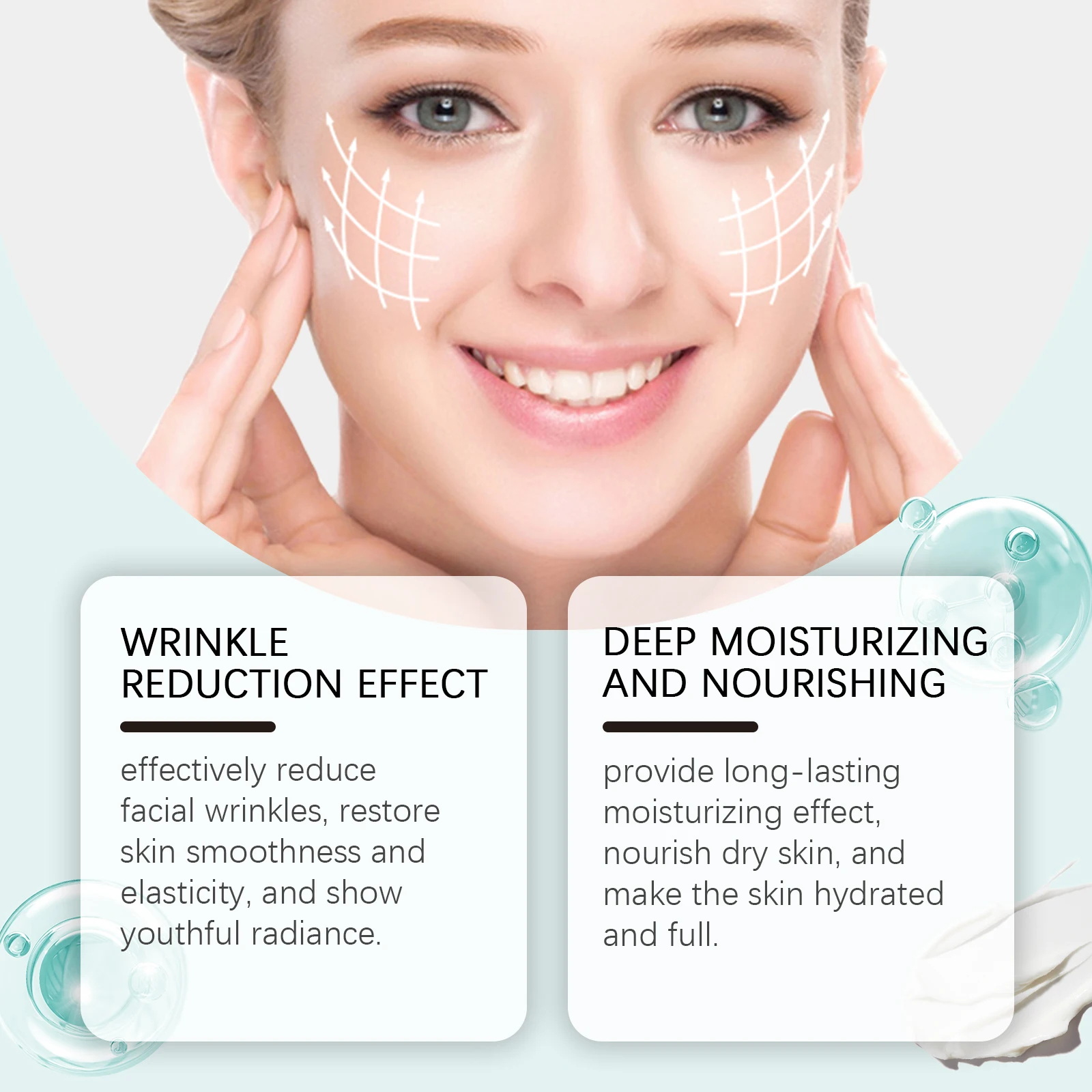 Collagen Firming Facial Cream Renewal Deep Nourish Reduce Dark Spots Freckles Brightening Smooth Skin Lifting Firming Cream view 4