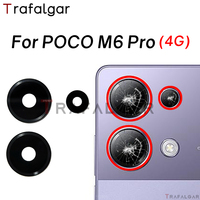 Rear Back Camera Glass Lens For Xiaomi POCO M6 Pro 4G Replacement With Adhesive Sticker