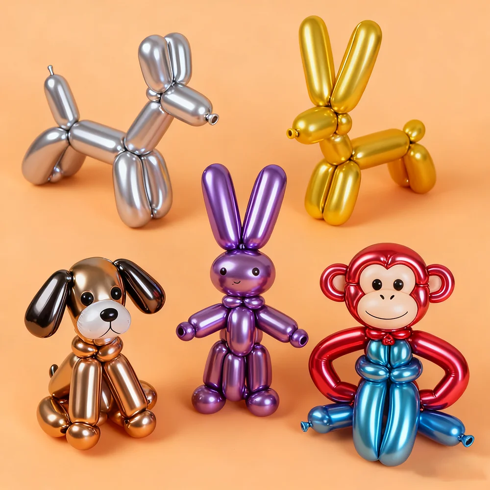 

Metal Woven Cartoon Magic Long Balloon Chrome Balloons Baby Shower Toy Birthday Party Wedding Celebration Decoration Balloons