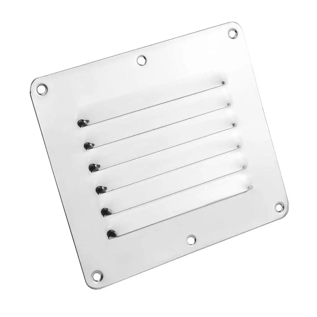 Marine Boat Square Air Vent Louver Grille Cover Adjustable Exhaust Vent stainless steel Ventilation Louvered Ventilator Grill