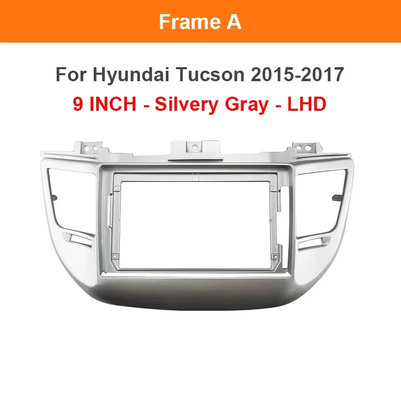 9 Inch Car Radio Fascia Dash Frame For Hyundai Tucson 2015-2017 Android Stereo Installation Panel LHD RHD Mount Kit