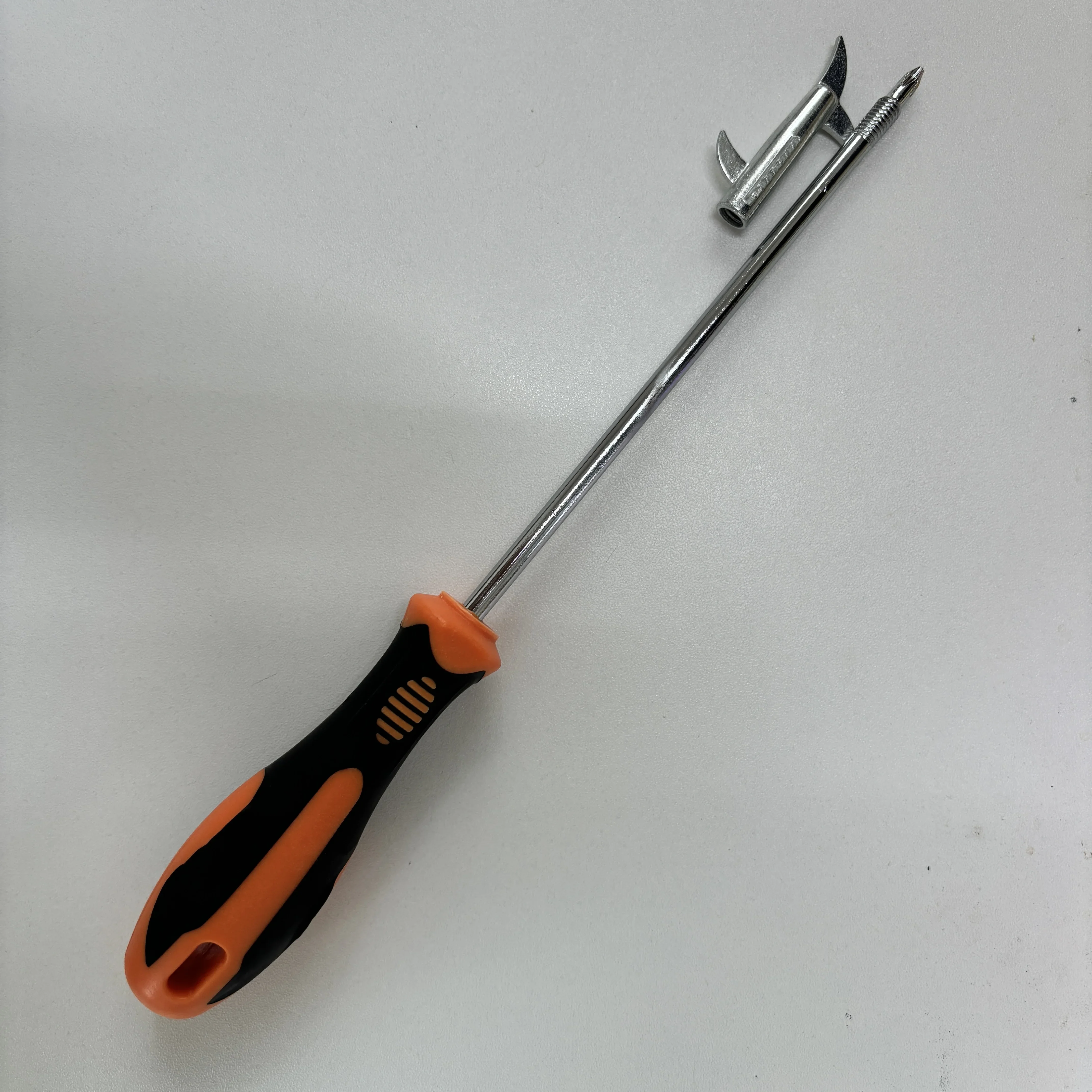 Multi-Purpose Tire Stone Removal Tool, Vehicle Tread Cleaning, Screwdriver Nut Driver Set with Fungible Heads, Tire Groove Clean