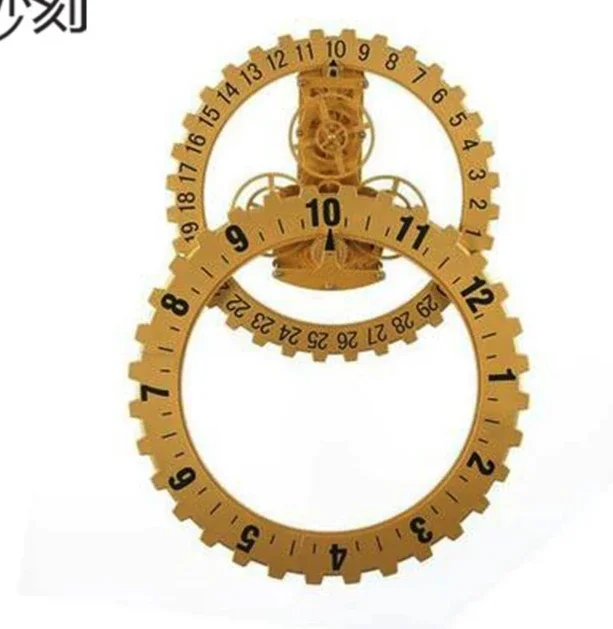 Calendar Gear Wall Clock Living Room Wall Clock Mechanical Date Silent Wall Creative