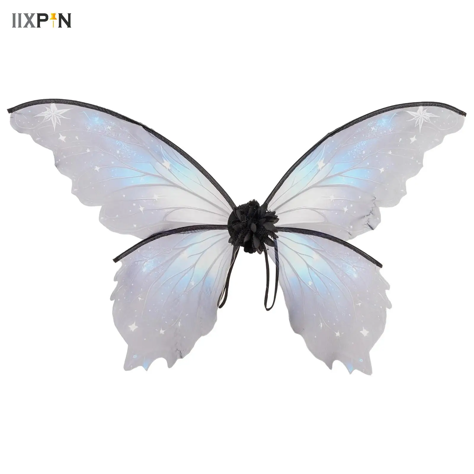 

Fairy Wing Costume Elf Angel Butterfly Flower Wings Women Girls Princess Cosplay Halloween Party Festival Performance Dress Up