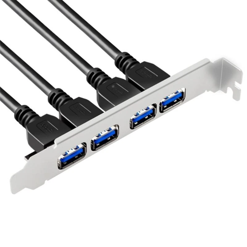 G6DD 4 Port USB to 19Pin 20Pin Converters Computer Cable Connectors Motherboards Adapter Cable Motherboards Front Panel