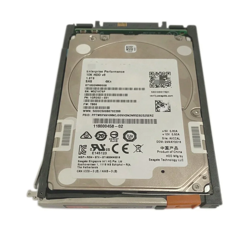 005053214 005053215 D4-Vs07-12000 12TB HDD 12G NLSAS for Unity 480 Hard Disk Drive Server Hdd