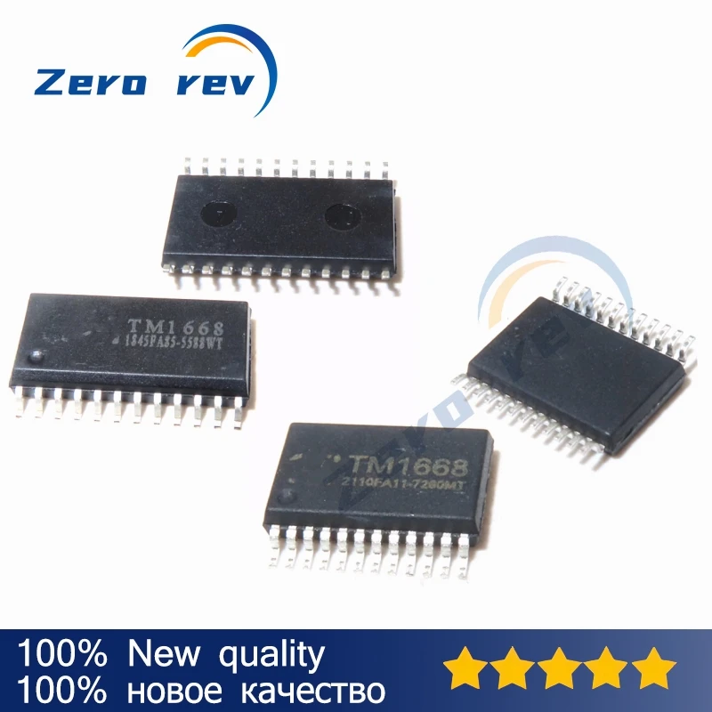 

10Pcs 100% New TM1624 TM1621D TM1639 TM1722 TM1668 SOP-24 SSOP-24