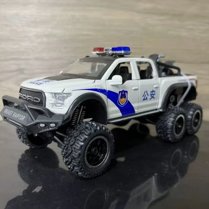 

1/28 Ford Raptor F150 Pickup Alloy Car Model Simulation Diecast Metal Toy Off-Road Vehicles Car Model Collection Childrens Gift