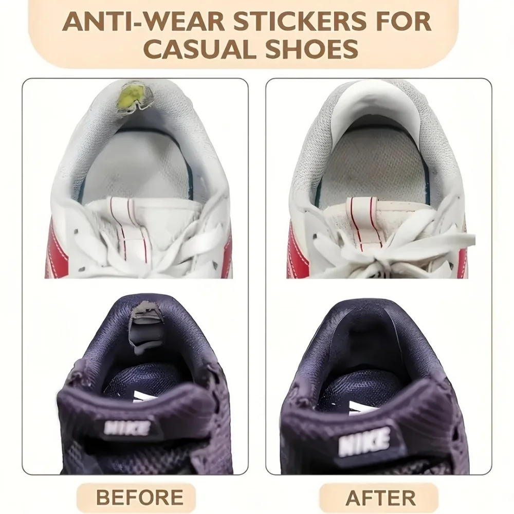 6Pcs Sports Shoes Patches Insoles Sneakers Men Heel Repair Subsidy Women for Anti-Wear Shoes Heels Sticker Foot Care Pad Inserts