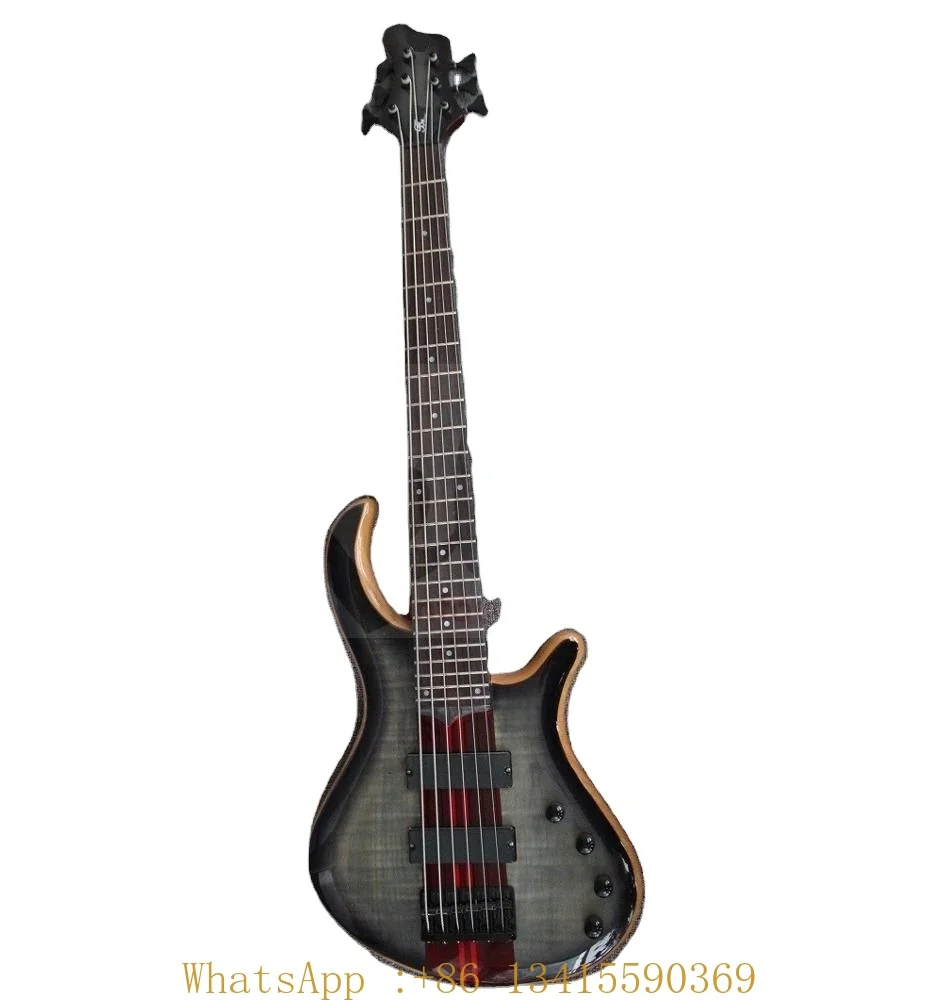 

6 String Neck Through Body Electric Bass Guitar in Nice Colour