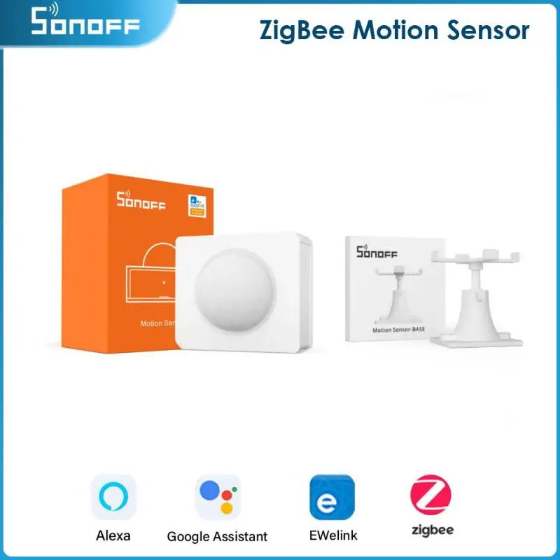 SONOFF SNZB-03 ZigBee Motion Sensor Detect Motion Trigger Alarm Alert Notifaication Works With SONOFF ZigBee Bridge EWeLink APP