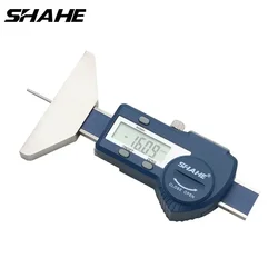 Shahe-Tire Tread Medidor de Profundidade, Metal Rod, LCD pneu, Digital Profundidade Gauge, pinça, ferramenta de medição, pneu de carro, 0-25, 0-50mm