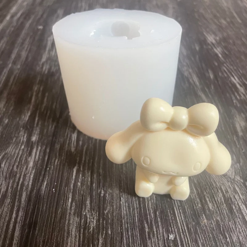 Sanrio Cinnamoroll 3D Silicone Candle Mold Kawaii Diy Handmade Soap Plaster Ice Cube Baking Mold Party Wedding Making Mold Gift