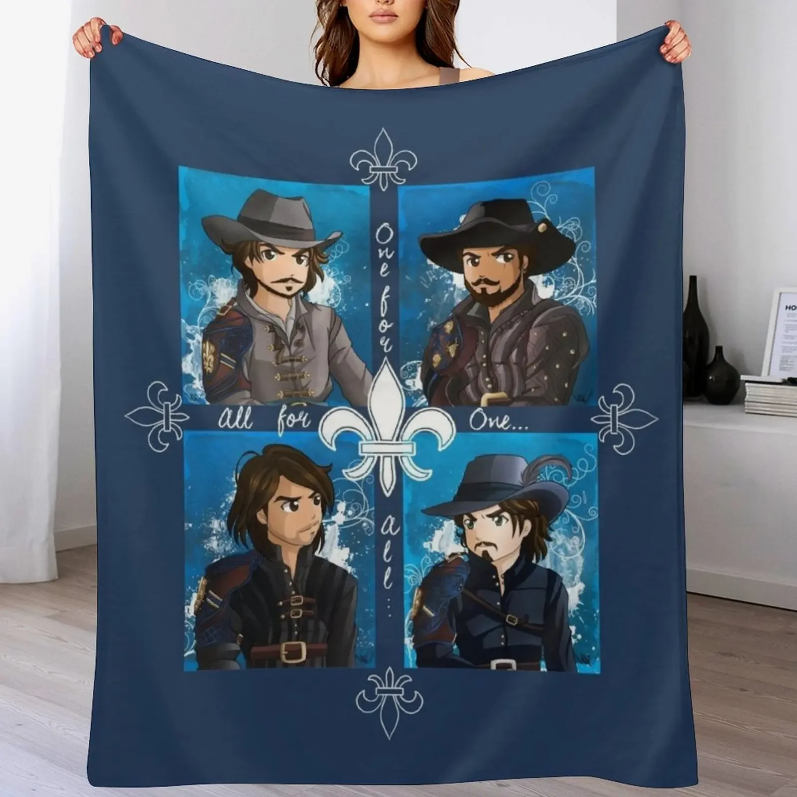 

The Musketeers season 3 Throw Blanket Sofa Throw Sofas Soft Plaid Cute Plaid Blankets