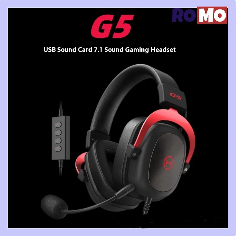 

EDIFIER G5Wired headphones desktop laptop USB 7.1 channel microphone professional sports games ultra light noise reduction