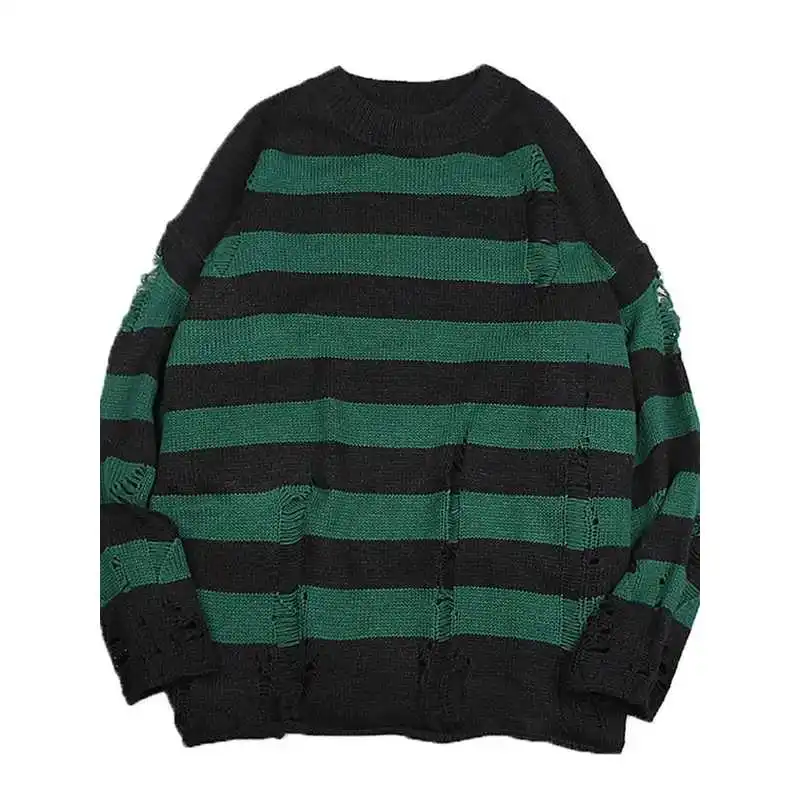 

Женский свитер в стиле панк с полосками и шорты с низкой талией из бамбукового волокна, весна 2026