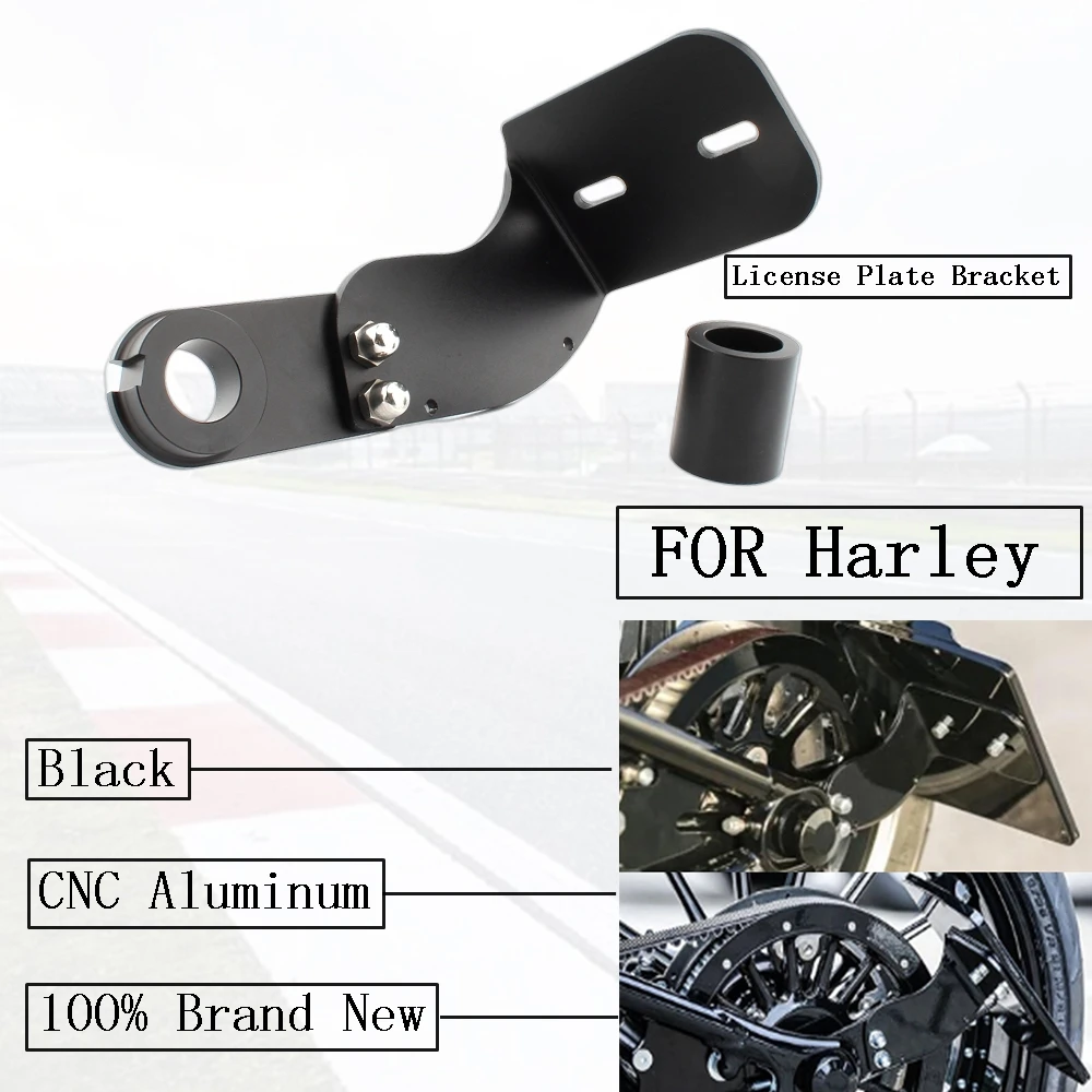 FOR Harley Softail Breakout Fatboy 2018-2021 Softail Slim Deluxe Heritage Classic Side Mount License Plate Holder Bracket