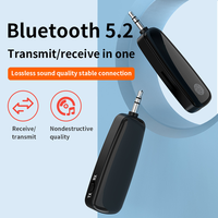 Bluetooth 5.2 Transmitter Receiver 2 in1 Jack Wireless 3.5mm Audio AUX Adapter For Car Music car Handsfree Headset with Touch
