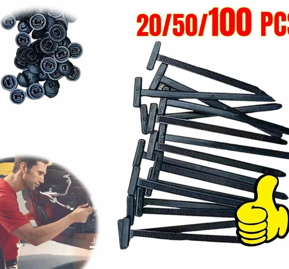 

Universal Nylon Cable Tie Buckle Auto Fastener Screw Replacement Clip Car Fender Trunk Engine Guard Panel Wire Management Secure