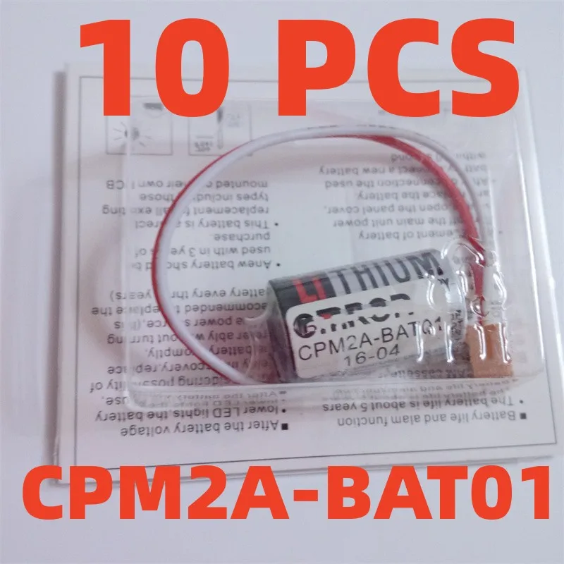 

10PCS Original NEW For OMRON CPM2A-BAT01 ER1/2AA 14250 3.6V 1200mAh PLC Battery