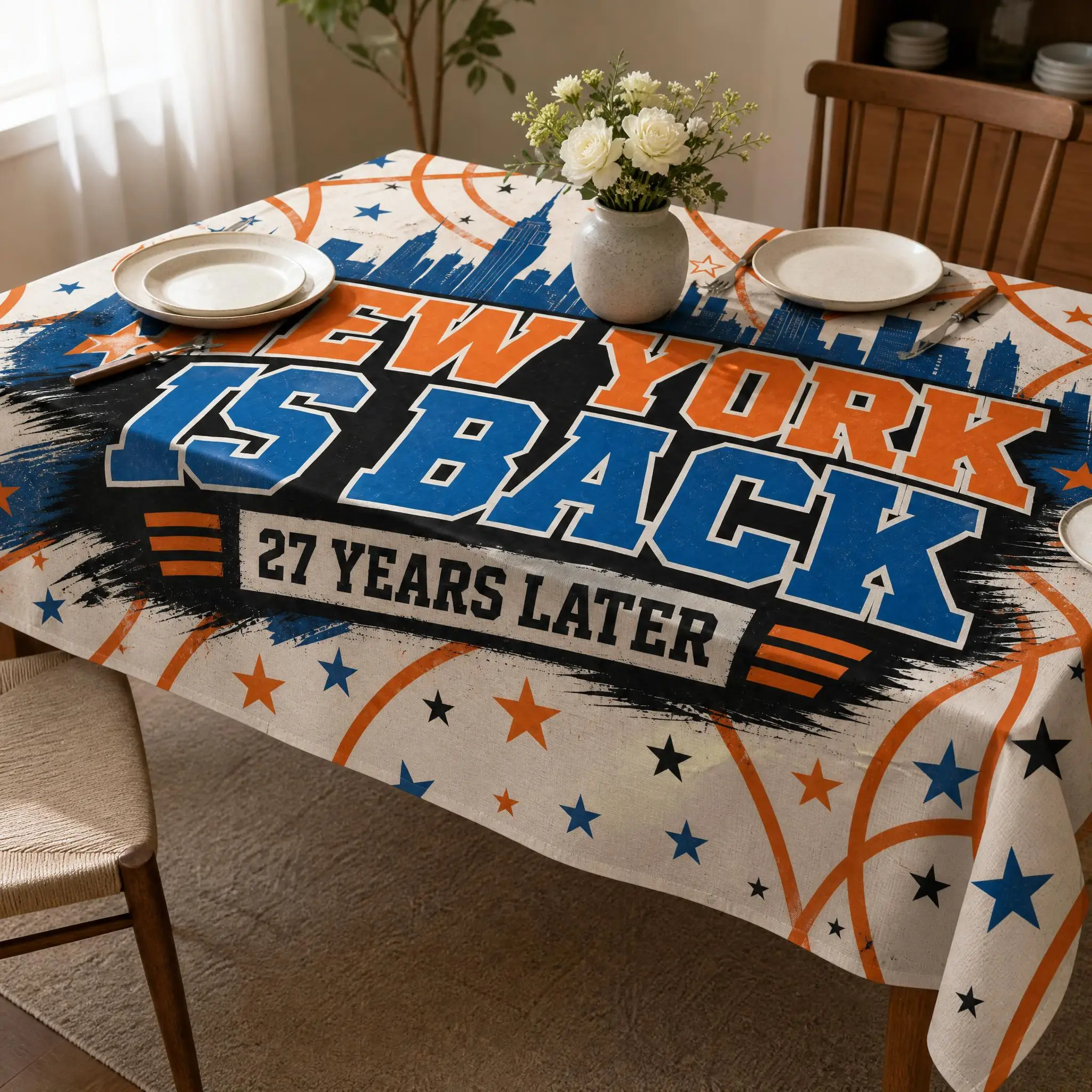 Home Textiles New York - Nappe de table sportive de basket-ball