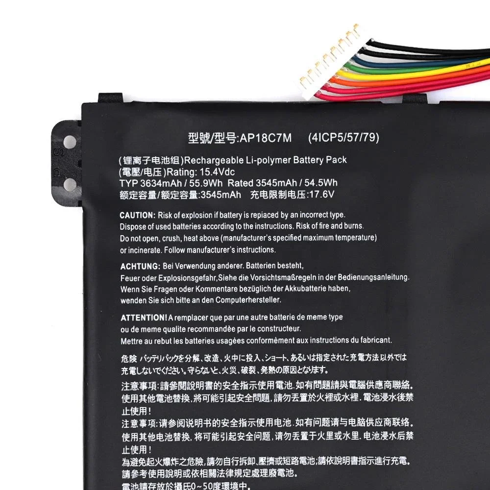 Brand New Original P18C7M 15.4V 55.9Wh Laptop Battery for Acer Swift 5 SF514-54GT SP513-54N-546V SF313-52