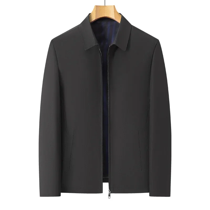 

Men New Fashion Slim Jacket Turn Down Collar Smart Casual Classic Luxury Business Jacket Spring Autumn Brand Outerwear Coats