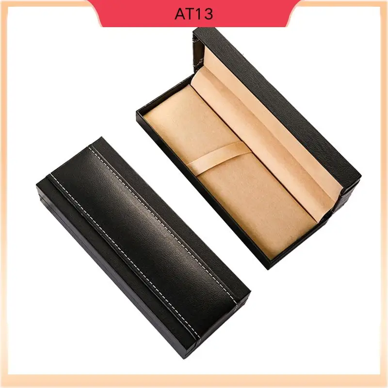 AT13 2 STKS Pen Geschenkdoos Flip Deksel Penetui Zakelijk Cadeau Collectie Case Sets In Zwart