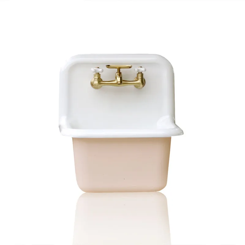 Hanging basin, high back water barrier, front sink dishwashing basin, children's room washbasin