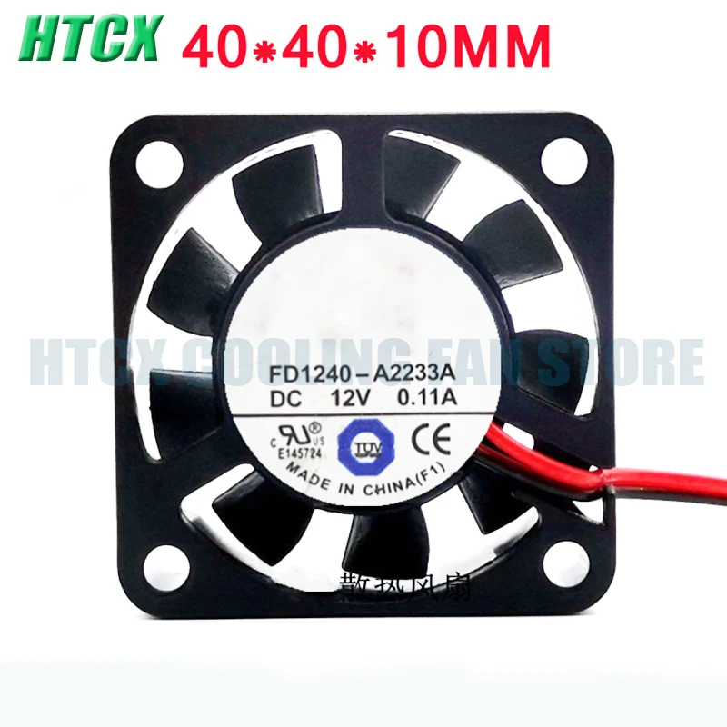 New 4010 FD1240-A2233A 12V 0.11A 4CM Three Wire Cooling Fan