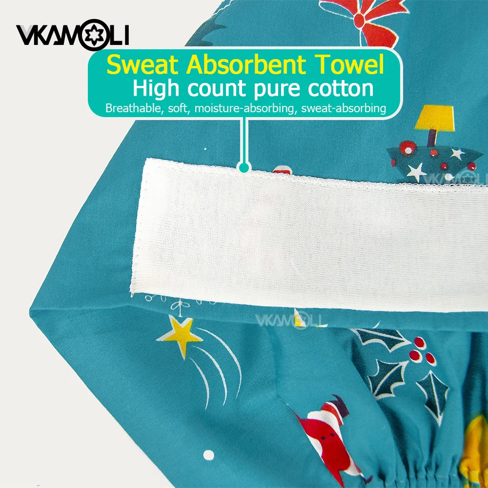 100% Cotton Hoạt Hình In Y Tế Mũ Lưỡi Trai Nam Nữ Điều Dưỡng Mũ Có Thể Điều Chỉnh Mỹ Nhân Tẩy Tế Bào Chết Nón Làm Nón Tẩy Tế Bào Chết Toàn Bộ Đội