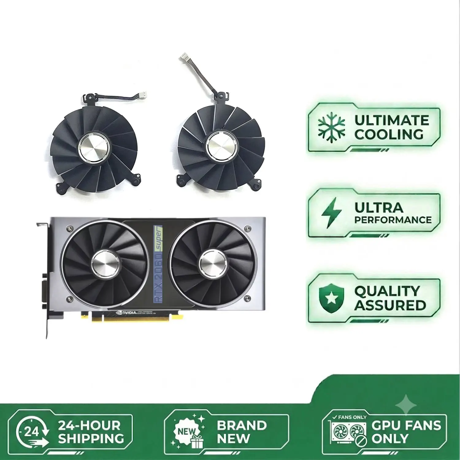 4PIN 87MM DAPA0815B2UP003 RTX 2060S GPU fan suitable for NVIDIA RTX2060 2060S 2070 super public version 8G graphics card