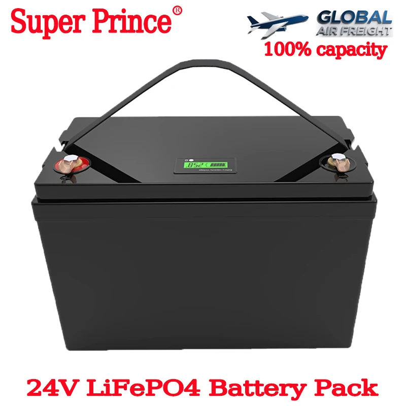

24V 50Ah Original LiFePO4 Lithium Battery, Built-in 100A BMS, Rechargeable Battery, for RV/Camper, Solar, Marine, Overland/Van