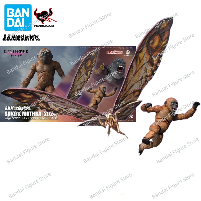 

100% Original Bandai S.H.Monsterarts SHM SUKO & MOTHRA [2024] FROM GODZILLA X KONG: THE NEW EMPIRE Anime Action Figure Toy Model