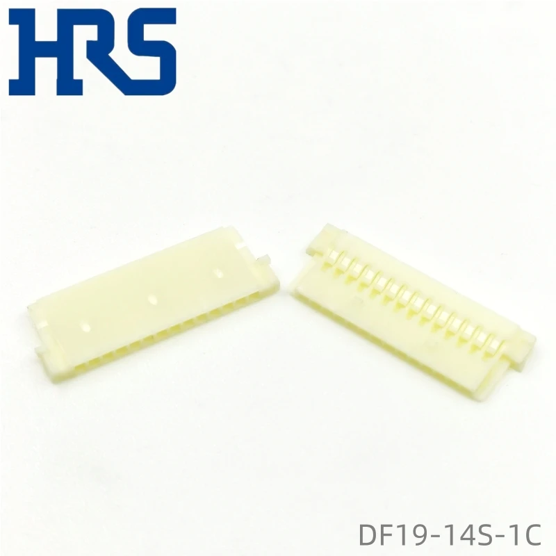 DF19-14S-1C HRS الملعب 1 مم 14P صف واحد من موصلات الأسلاك إلى الأسلاك البيج