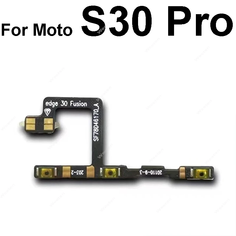 For Motorola MOTO X30 Pro S30 Pro Power Volume Flex Cable On Off Power Volume Flex Cable Replacement