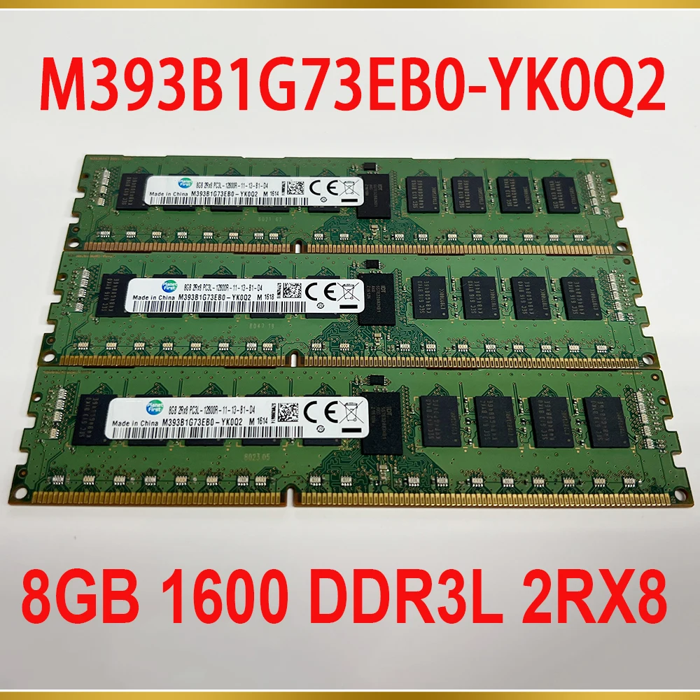 삼성 RAM 1600 DDR3L 2RX8 PC3L-12800R 서버 메모리 M393B1G73EB0-YK0Q2, 8GB 8G, 1 개