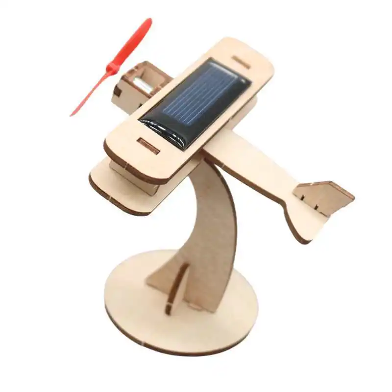 Creative Solar Rotating Aircraft Model DIY Assembly Kits STEM Educationa Science Experiments for Teens Kids Boys Girls - Image 5