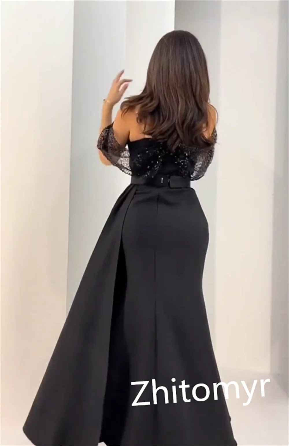 Jiayigong-Robe de Soirée en Satin, Classique et Moderne, Ligne A, avec Perles, sur Mesure, pour Occasions Formelles