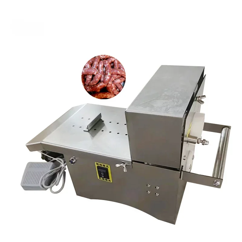 Food Grade Stainless Steel Electric Automatic Sausage Knotting Machine Sausage Binding Tying Linking Machine