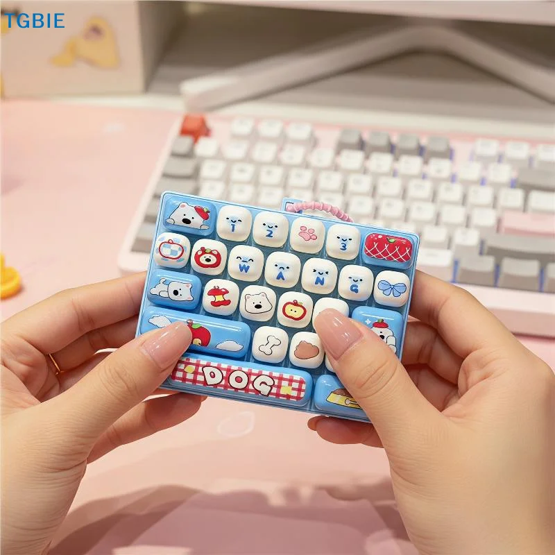 [TL]1Pcs Cute Keyboard Shaped Fidget Toy, Stress Relief Press Decompression Toy, Anxiety Relief Desk Decor For Adults