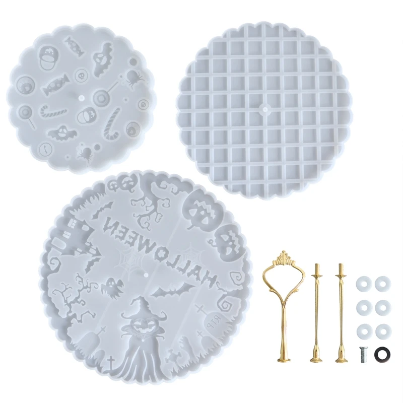 

Silicone Three-layer Shelf Molds Epoxy Resin Casting Molds for Home Decoration